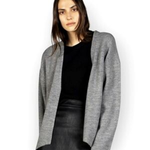 Madewell Alpaca And Merino Wool Cardigan Small Medium Gray Open
